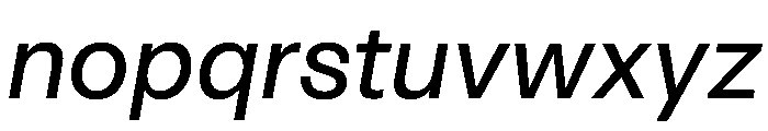ArchiveGrotesk 400Italic Instance Font LOWERCASE