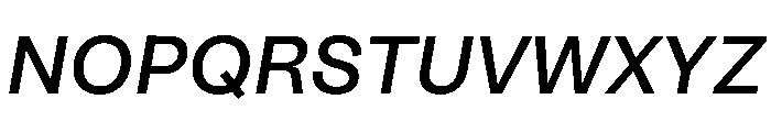 ArchiveGrotesk 500Italic Instance Font UPPERCASE