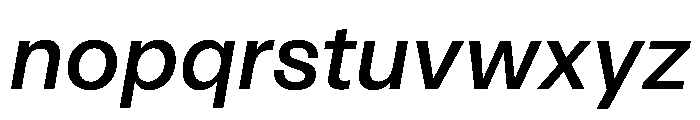 ArchiveGrotesk 500Italic Instance Font LOWERCASE