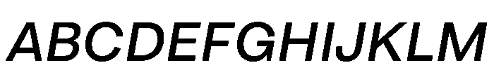 ArchiveGrotesk 500Italic Font UPPERCASE