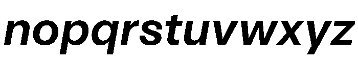 ArchiveGrotesk 600Italic Instance Font LOWERCASE