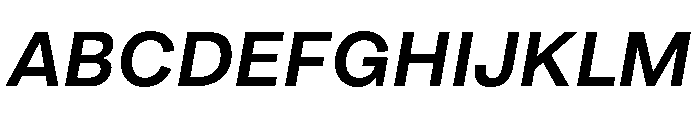 ArchiveGrotesk 600Italic Font UPPERCASE