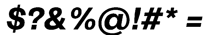 ArchiveGrotesk 700Italic Instance Font OTHER CHARS