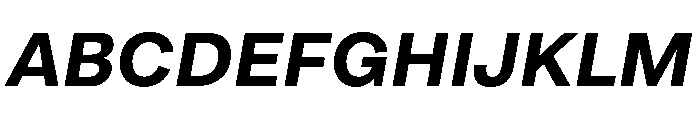 ArchiveGrotesk 700Italic Instance Font UPPERCASE