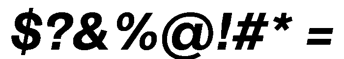 ArchiveGrotesk 700Italic Font OTHER CHARS