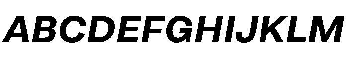 ArchiveGrotesk 700Italic Font UPPERCASE