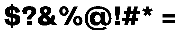 ArchiveGrotesk 800 Instance Font OTHER CHARS