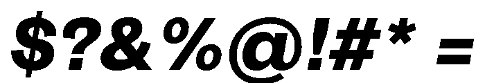 ArchiveGrotesk 800Italic Font OTHER CHARS