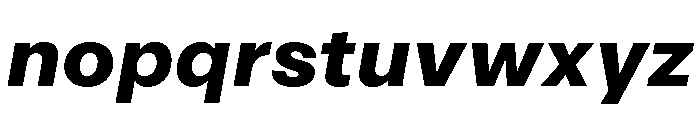 ArchiveGrotesk 800Italic Font LOWERCASE