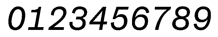 ArchiveGrotesk MonoItalic Font OTHER CHARS