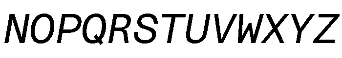 ArchiveGrotesk MonoItalic Font UPPERCASE