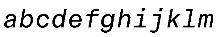 ArchiveGrotesk MonoItalic FONT
