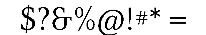 ArgestaDisplay Regular Font OTHER CHARS