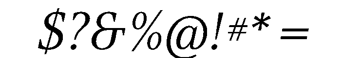 ArgestaDisplay RegularItalic Font OTHER CHARS