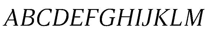 ArgestaDisplay RegularItalic Font UPPERCASE