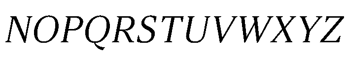 ArgestaDisplay RegularItalic Font UPPERCASE