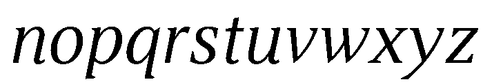 ArgestaDisplay RegularItalic Font LOWERCASE