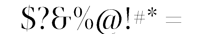 ArgestaHairline Regular Font OTHER CHARS