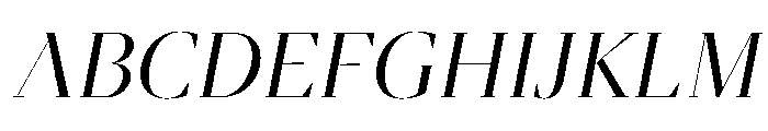 ArgestaHairline RegularItalic Font UPPERCASE