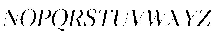ArgestaHairline RegularItalic Font UPPERCASE