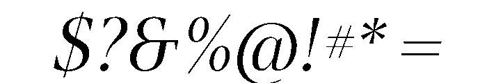 ArgestaHeadline RegularItalic Font OTHER CHARS