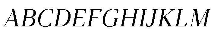 ArgestaHeadline RegularItalic Font UPPERCASE