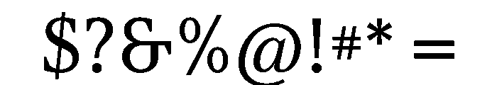 ArgestaText Regular Font OTHER CHARS