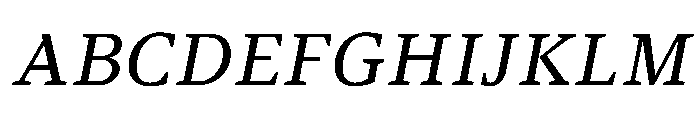 ArgestaText RegularItalic Font UPPERCASE