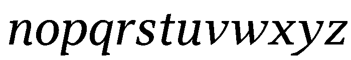 ArgestaText RegularItalic Font LOWERCASE