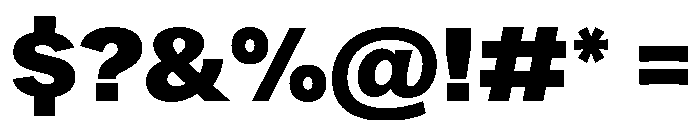 Arial Grotesk Heavy Font OTHER CHARS
