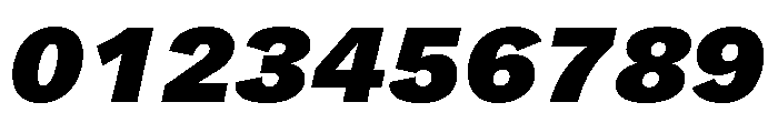 Arial Grotesk HeavyItalic Font OTHER CHARS