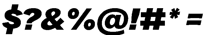 Arial Grotesk HeavyItalic Font OTHER CHARS