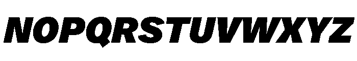 Arial Grotesk HeavyItalic Font UPPERCASE