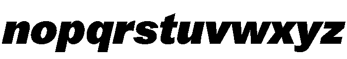 Arial Grotesk HeavyItalic Font LOWERCASE