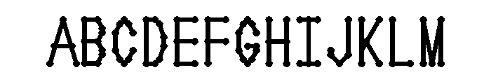 Arkdes Hershey 17 Font UPPERCASE