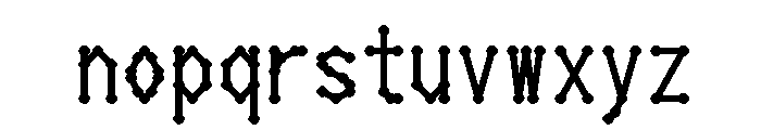 Arkdes Hershey 17 Font LOWERCASE