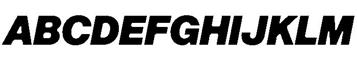 Arkitekt BlackIt Font UPPERCASE