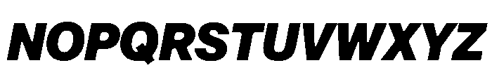 Arkitekt BlackIt Font UPPERCASE