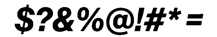 Arkitekt BoldIt Font OTHER CHARS