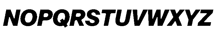 Arkitekt ExtraBoldIt Font UPPERCASE