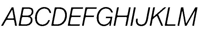 Arkitekt LightIt Font UPPERCASE