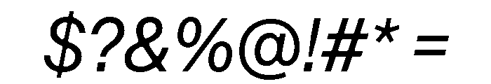 Arkitekt RegularIt Font OTHER CHARS