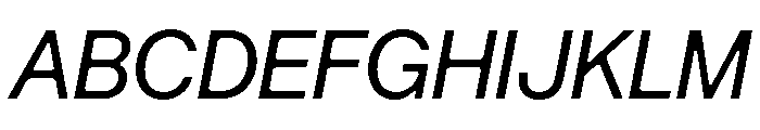 Arkitekt RegularIt Font UPPERCASE