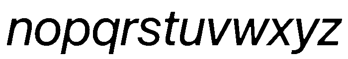 Arkitekt RegularIt Font LOWERCASE