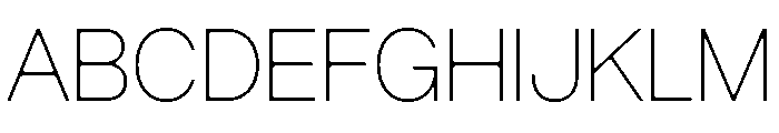 Arkitekt Thin Font UPPERCASE