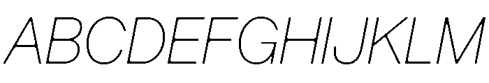 Arkitekt ThinIt Font UPPERCASE