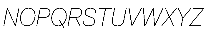 Arkitekt ThinIt Font UPPERCASE