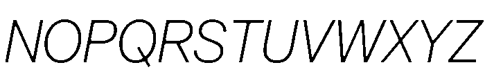 Arkitekt UltraLightIt Font UPPERCASE