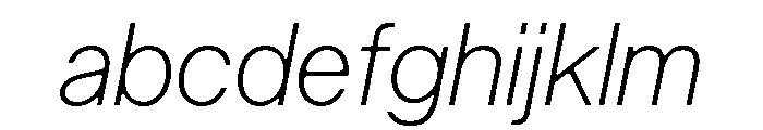 Arkitekt UltraLightIt FONT