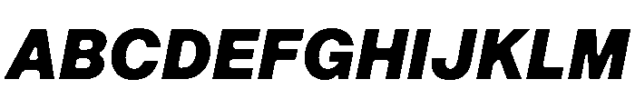 ArkitektText BlackIt Font UPPERCASE